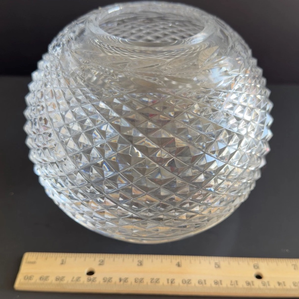 Waterford Crystal Glandore Round Rose Bowl Cut No Band Round 5 3/8” Excellent - Picture 6 of 6
